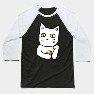 Cat and Whiskey Baseball T-Shirt
